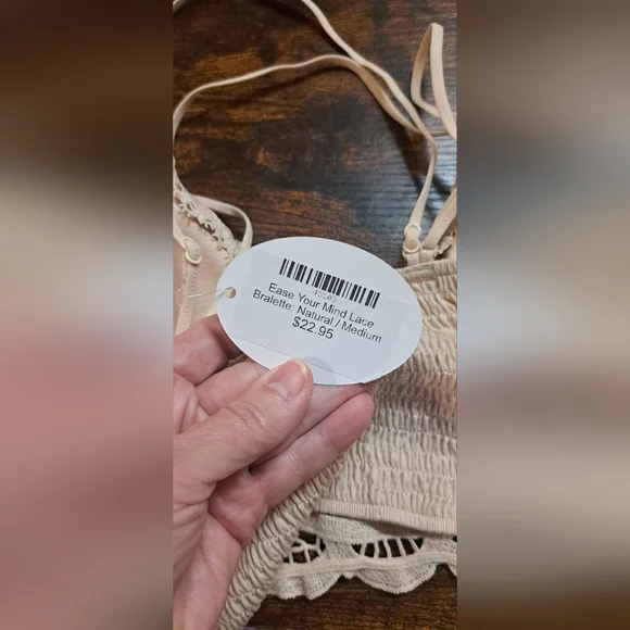 Wishlist Double Strap Scalloped Lace Bralette Romantic Feminine Long Line Small - Picture 5 of 6